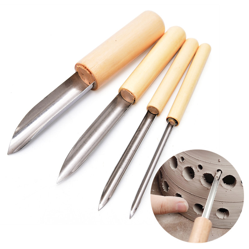 Wood Chisel Set - Ferramenta de cerâmica perfurador 4 peças/set