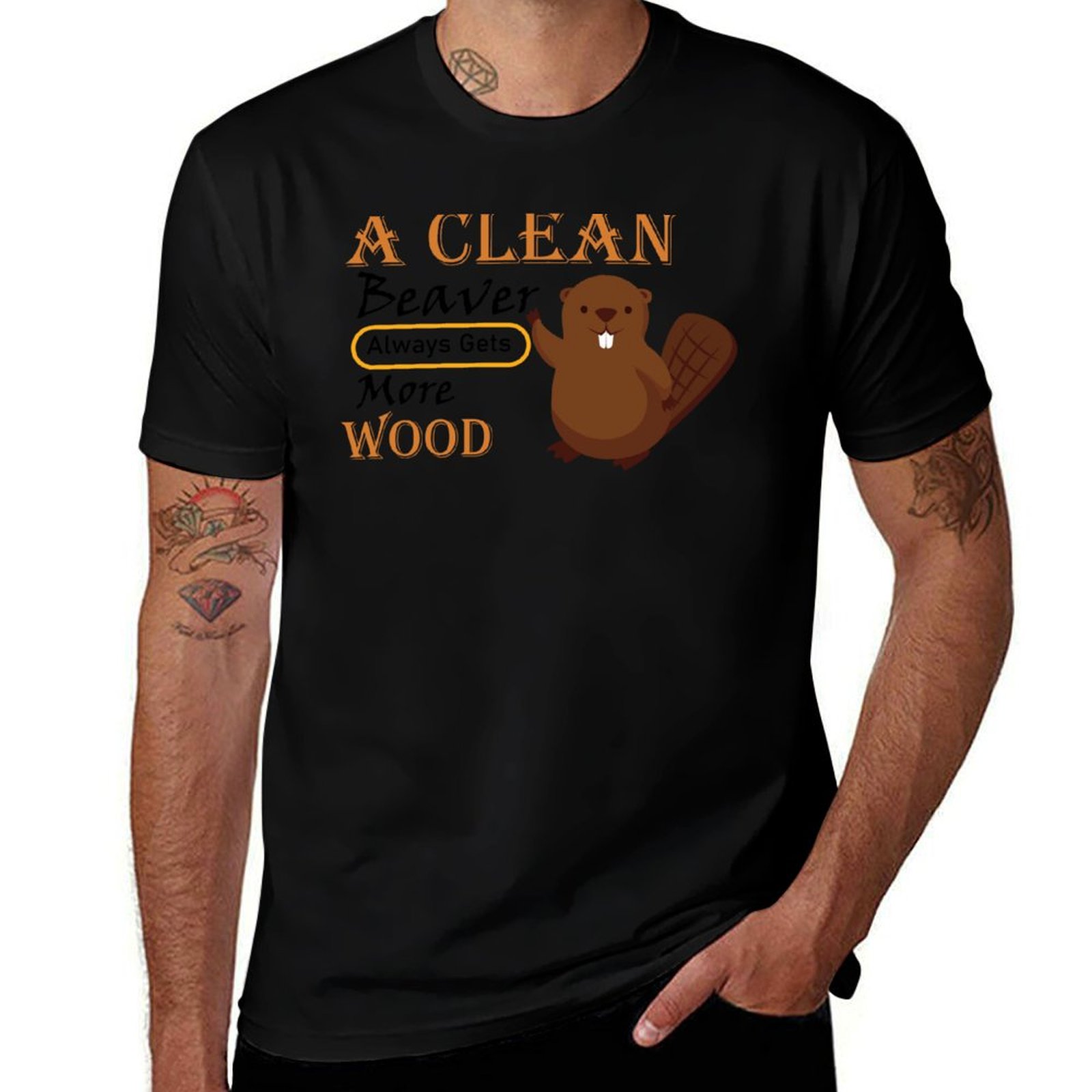 Woodworking Jokes - Engraçado, um castor limpo sempre consegue