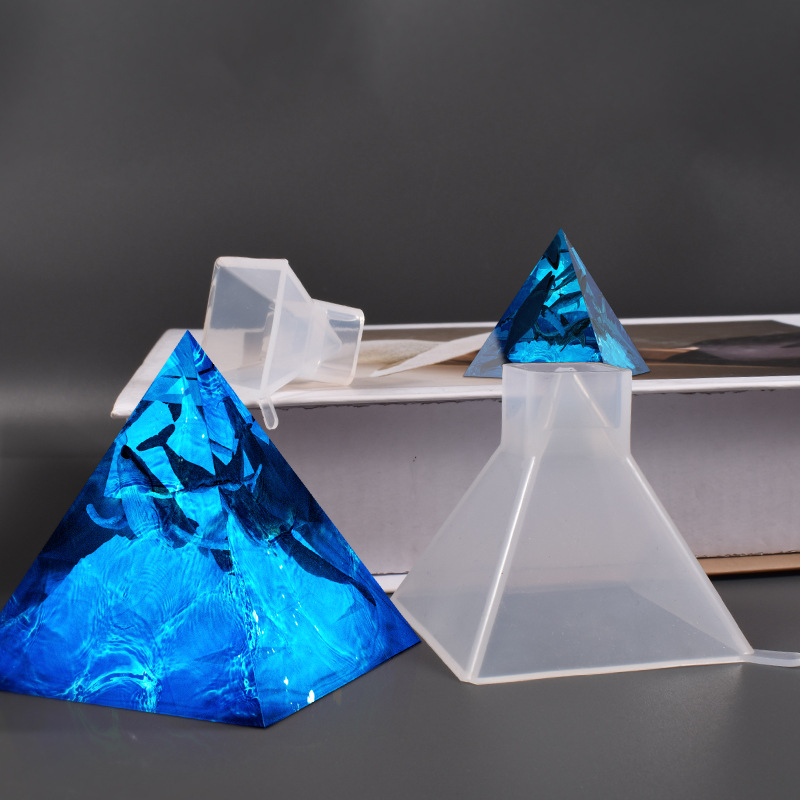 1 pçs pirâmide moldes de silic - Woodworking Resin avaliação e preço