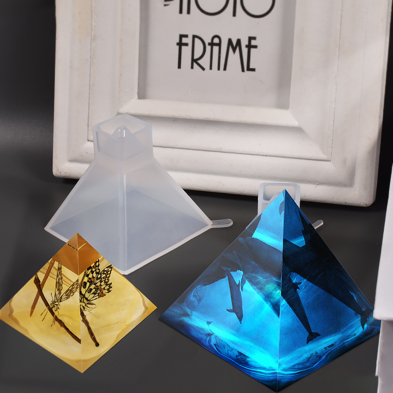 1 pçs pirâmide moldes de silic - Woodworking Resin avaliação e preço